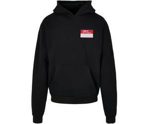 MT Upscale Sudadera 'Hey! My Name Is' rojo sangre / negro / blanco L rojo sangre / negro / blanco