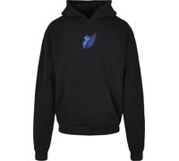 Mister Tee Le Papillon Heavy Oversize-Sudadera con Capucha, Negro, S para Hombre