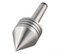 MT1 Centro de contrapunto vivo con punto de 60 grados para torno de madera, centro giratorio de rodamiento de bolas para carpintería de precisión, accesorio de herramienta de rotación suave plateado