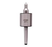 MT1 Rodamiento giratorio resistente centro de contrapunto vivo, centro de torneado cónico para carpintería, cono morse, centros vivos MT1 con punto de 60 grados y precisión de 0.000 pulgadas