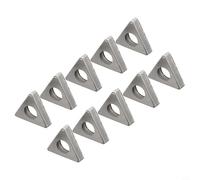 MT1603 - Juego de portaherramientas de torneado CNC - 10 piezas de herramientas triangulares para mecanizado de torno, compatible con inserto de carburo, cuña de acero plateado (MT1603)