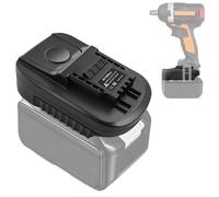 MT18Worx - Adaptador de batería para herramientas eléctricas Worx de 20 V, convertidor para Makita 18 V para herramientas eléctricas Worx 20 V de 4 pines (solo convertidor)
