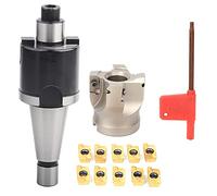 MT2 FMB27 Collet Chuck Holder BAP400R-50-22-4T Freshing Cutter 1604APMT Insertos de fresado Alta precisión para la rigidez de la fresación CNC duradera (NT30-FMB22+50 Placa cortadora+1604APMT Cutter