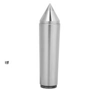 MT5 - F118 Centro muerto de torno con punta de carburo y cono Morse de 60 grados, centro muerto de acero 40Cr rectificado con precisión para torneado de madera y metal
