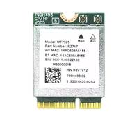 MT7925 - Tarjeta de red WiFi 7 de 2400 mbps, 2,4 g, 5 g, 6 G, BT5.3, tarjeta adaptadora WiFi para Win Linux Lan 10/11