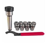 MTA2 MTB2 MTA3 MTB3 MTA4 MTB4 Soporte MT2 MT3 MT4 ER25 + 9 Uds Juego De Mandril Con Resorte + Llave CNC Herramienta Torno Fresado Cono(MTB4-ER25-15Pcs)