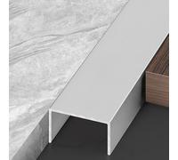 MTADSBKFP Borde de peldaño de Aluminio, Perfil de Canal en U de aleación de Aluminio, Multicolor, 5-80 mm x 0,9 m, 3 Unidades(Matte Silver,50mmx0.9m)