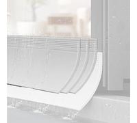MTADSBKFP Deflector de Lluvia Autoadhesivo, Barrera Desviadora De Agua De Ventana De Goma 1m 70-110mm Multicolor 1-5 Piezas(White 3 Pcs,W 110 MM)