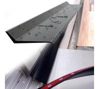 MTADSBKFP Deflector de Lluvia Autoadhesivo, Protector contra Goteo de Lluvia for Ventanas y Puertas, Negro, 1 m-50 m, 4,5 cm-5,5 cm(4.5cm,L 10M)