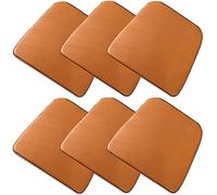 MTADSBKFP Fundas para sillas de Comedor, Cojín de Cuero en Forma de U Antideslizante for Silla de Comedor, Multicolor, 44x40cm, 46x43cm, 1, 2, 4, 6 Paquetes(Camel-a,46 * 43cm(6packs))