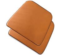 MTADSBKFP Fundas para sillas de Comedor, Cojín de Cuero en Forma de U Antideslizante for Silla de Comedor, Multicolor, 44x40cm, 46x43cm, 1, 2, 4, 6 Paquetes(Camel-a,46 * 43cm(2packs))