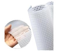 MTADSBKFP Láminas de Malla de plástico, Plastic Canvas Sheets For DIY Crafts, Black/White, 2.3mm & 3.6mm Grid(White,60x42cm)