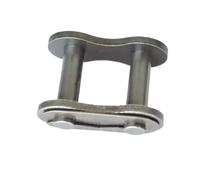 MTADSBKFP Rodillo de eslabón de unión para Cadenas, 08B-1 Acero de aleación de Cadena de transmisión de Rodillos de Paso Corto de 12,7 mm Medio eslabón Completo de 1,5 Metros(Full Chain Link)