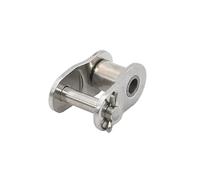 MTADSBKFP Rodillo de eslabón de unión para Cadenas, 08B-1 Conector de Cadena Cadena de Rodillos Transmisión Industrial de Acero Inoxidable con Paso de 12,7 mm(Open Connector)