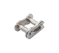 MTADSBKFP Rodillo de eslabón de unión para Cadenas, Conector de Cadena de Rodillos Industrial de Acero Inoxidable 08B-1, Paso de 12,7 mm(Closed Connector)