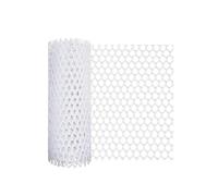 MTADSBKFP Rollo de Malla metálica de plástico, Red-valla-de-plástico-flor-jaula-para-animales-aves-perro-conejo-serpiente-barrera-jardinería-multicolor-7-tamaños(White,50 x900cm)