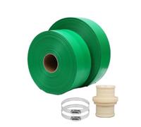 MTADSBKFP Tubo de Manguera Plana para Descarga de Agua Manguera contra Incendios de 33 pies, Manguera de Descarga Plana, Varios tamaños for Bombas de Agua, Drenaje e irrigación(4in)