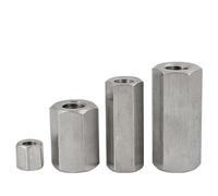 MTADSBKFP Tuercas de Acoplamiento hexagonales, Juego de Tuercas de Acoplamiento hexagonales de Acero Inoxidable 304 M5 a M24(M6x10x30-2pcs)