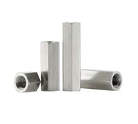 MTADSBKFP Tuercas de Acoplamiento hexagonales, Tuercas hexagonales de Acero Inoxidable 304 M2-M10 de 6-50 mm de Longitud(Length 6mm-M2.5 5pcs)