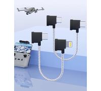 MTAKYI Cable de teléfono USB-C a iOS, cable adaptador de drones, cable de control remoto de 15 cm para Lightning a tipo C, ángulo derecho para mando a distancia DJI Mavic Air 2 y dispositivo iPhone.