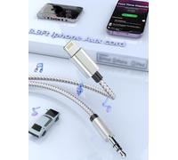 MTAKYI Coche de 3,5 mm Cable Aux para el iPhone, Compatible con el iPhone 14/14 Pro/14Pro Max/13/13 Pro/12/12 Pro/11 Pro/11/Xs/XR/X/8/7 para el Coche de Audio/Auriculares/Altavoces