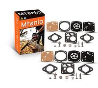 Mtanlo 2 piezas Kit de reparación de carburador para Tillotson RK-23HS RK-17HS Husqvarna 61 266 268 272XP 281 181 Jonsered 625 630 Homelite XL SXL915 X-12 Super XL Oleomac 261 350 481 482 Motosierra