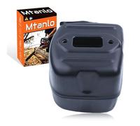 Mtanlo 2 piezas motosierra con cortachispas silenciador de escape para Husqvarna 365 371 372XP 385, silenciador