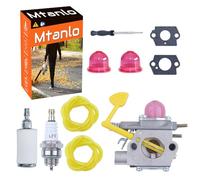 Mtanlo - Carburador para Poulan Pro McCulloch Craftsman BVM200C P200C GBV325 P325 PP320 XLB MAC GBV325 MC200VS 25CC con L7T/BPMR7A bujía de encendido manguera de aceite, burbujas de aceite, etc