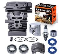 Mtanlo - Cilindro de pistón para Stihl MS181 MS171 MS171C MS181C MS211 MS180 MS250 motosierra, 1139 020 1203, 1139 030 0401, 38 mm cilindro pistón con tapa de cilindro de encendido