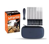 Mtanlo Juego de 10 Destornilladores para Herramientas de Ajuste de carburador con Mango Antideslizante, Bolsa de Transporte para Poulan Craftsman, Motor pequeño de 2 ciclos