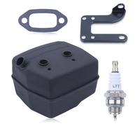 Mtanlo - Junta silenciadora de escape para Jonsered 625 II 630 Super 670 para Husqvarna 61 268 272 268XP 272XP 268K Campo Chainsaw Ported, con soporte, junta, bujía de encendido