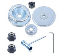Mtanlo - Kit de fijación de cuchilla para Stihl FR85 FS55 FS70 FS80 FS90 FS100 FS120 FS200 FS250 desbrozadora con llave de tubo, llave de seis hojas huecas, reemplace para 4130 713 1600