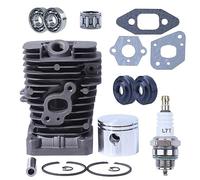 Mtanlo Zylinderkolben-Set 41,1 mm für Partner 350 33 350 351 352 370 371 382 390 401für Husqvarna 137,mit L7T/BPMR7A Zündkerzen Nadellager öldichtungsring Vergaser Dichtung 5300715-79