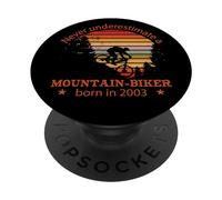 MTB Bike Ciclista Mountain-Biker Nacido 2003 Cumpleaños Bici PopSockets PopGrip Adhesivo