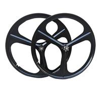 MTB Juego De Ruedas 26 27.5 29 Pulgadas Magnesio Freno De Disco Ruedas 3 Radios Juego De Llantas Ruedas Delanteras Y Traseras 100 X 135 Mm Para 6-9 Velocidades Rueda Libre Giratoria(Schwarz,27.5inch)