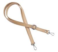 mtb more energy® Correa de hombro de repuesto para cadena de teléfono móvil - Beige - Hebilla de metal plateado y mosquetón - Crossbody intercambio correa correa de hombro