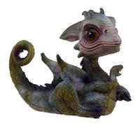 mtb more energy Figura decorativa de dragón "Sweet Little Dragon" - 7 x 9 x 6 cm - Dragón tumbado - Decoración Fantasy Cuento de hadas