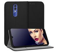 mtb more energy® Funda Bookstyle para Alcatel 3 2019 (5.94'') - Negro - Cuero sintético - Carcasa Cubierta Estuche Carátula