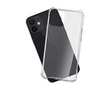 mtb more energy® Funda Crystal Armor para Apple iPhone 12 Mini (5.4) - Tapa Dura & Bordes Suaves - Esquinas reforzadas - Carcasa Anti Shock Cover Case Estuche
