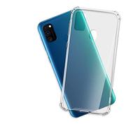 mtb more energy® Funda Crystal Armor para Samsung Galaxy M30s, Galaxy M21 (6.4'') - Tapa Dura & Bordes Suaves - Esquinas reforzadas - Carcasa Anti Shock Cover Case Estuche