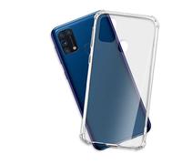 mtb more energy® Funda Crystal Armor para Samsung Galaxy M31 (SM-M315, 6.4'') - Tapa Dura & Bordes Suaves - Esquinas reforzadas - Carcasa Anti Shock Cover Case Estuche