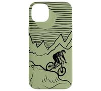 MTB Mountain-Bike Color-Green-Sage Bici montaña Bicicleta Carcasa para iPhone 14 Plus