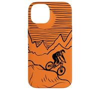MTB Mountain-Bike Cosmic-Orange Bici montaña Bicicleta Carcasa para iPhone 14