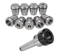 MTB2 MTB3 MTB4 ER16 ER20 ER25 ER32 Abrazaderas de resorte 9PCS + Llave 1PCS Collet Chuck Morse Holder for CNC Juego de herramientas de torno de fresado (Size : MTA4ER25(9PCS) Wrench)