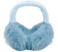 Mtbricey Orejeras Cálidas de Invierno Muffs de Oído Esponjosos Peludos Protector de Orejas Suaves Lindos Calentadores de Orejeras de Invierno Oreja de Diadema Esponjosa Accesorios Invierno (Azul)