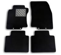 MTC, Alfombrillas para Nissan X-Trail T32 III Desde 2014- a Medida, Antideslizantes, talonera de Goma Reforzada y Botones de fijación, Negro