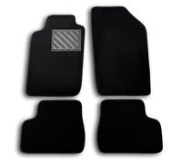 MTC - Alfombrillas para Peugeot 206 a Partir de 1998 - Alfombrillas a Medida - Antideslizantes - Talonera en PVC (cloruro de polivinilo) - Clips de fijación