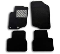 MTC - Alfombrillas para Peugeot 207 del 2007 al 2012 - Alfombrillas a Medida - Antideslizantes - Talonera en PVC (cloruro de polivinilo) - Clips de fijación