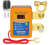 Mtchavno Desconectador de Bateria Coche 12V 240A con 2 Control Remoto