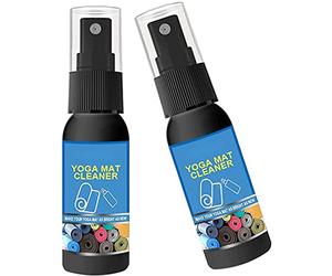 MTDBAOD Yoga Mat Cleaning Spray, Stains Fitness Mat Spray,Fresh Natural Sports Cleaning and Deodorizing Spray,No-Wash Cleaner with Cleaning Cloth, Safe for All Mats